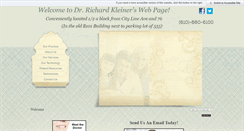 Desktop Screenshot of drrichardkleiner.com